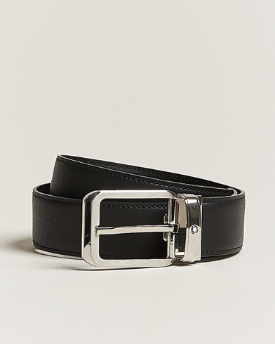Herre |  | Montblanc | Black 35 mm Leather belt Black