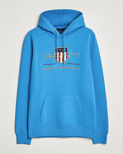 Herre | Preppy Authentic | GANT | Archive Shield Hoodie Day Blue