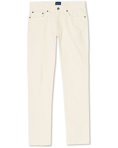 Herre | 5-Pocket-Trouser | GANT | Hayes Desert Jeans Chalk White