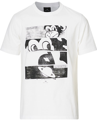 Herre |  | PS Paul Smith | Monkey Regular Fit T-Shirt White