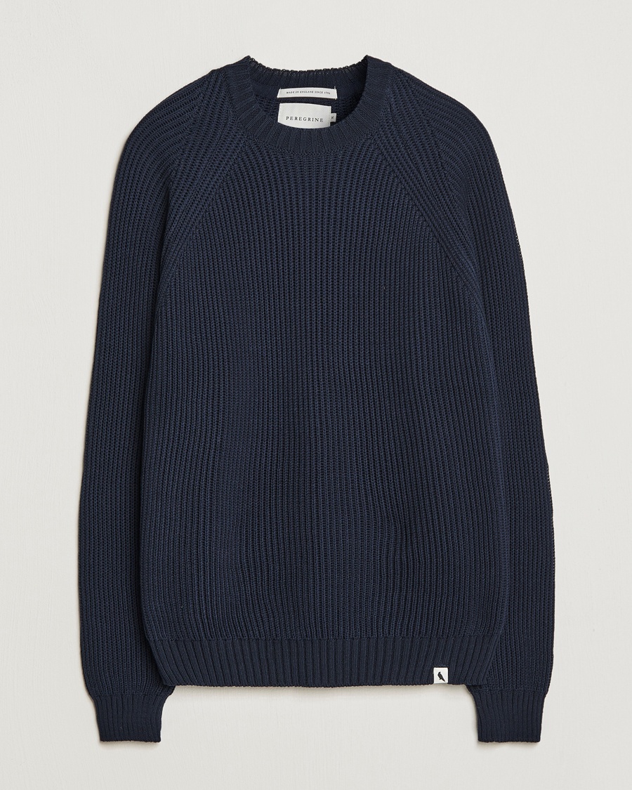 Herre | Strikkede gensere | Peregrine | Harry Organic Cotton Sweater Navy