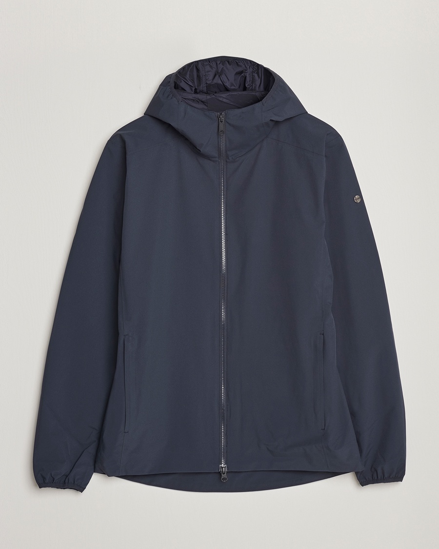 Herre | | Scandinavian Edition | Hood Waterproof Jacket Midnight Blue