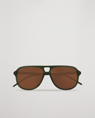 Herre | Pilotsolbriller | Gucci | GG1156S Sunglasses Green/Brown