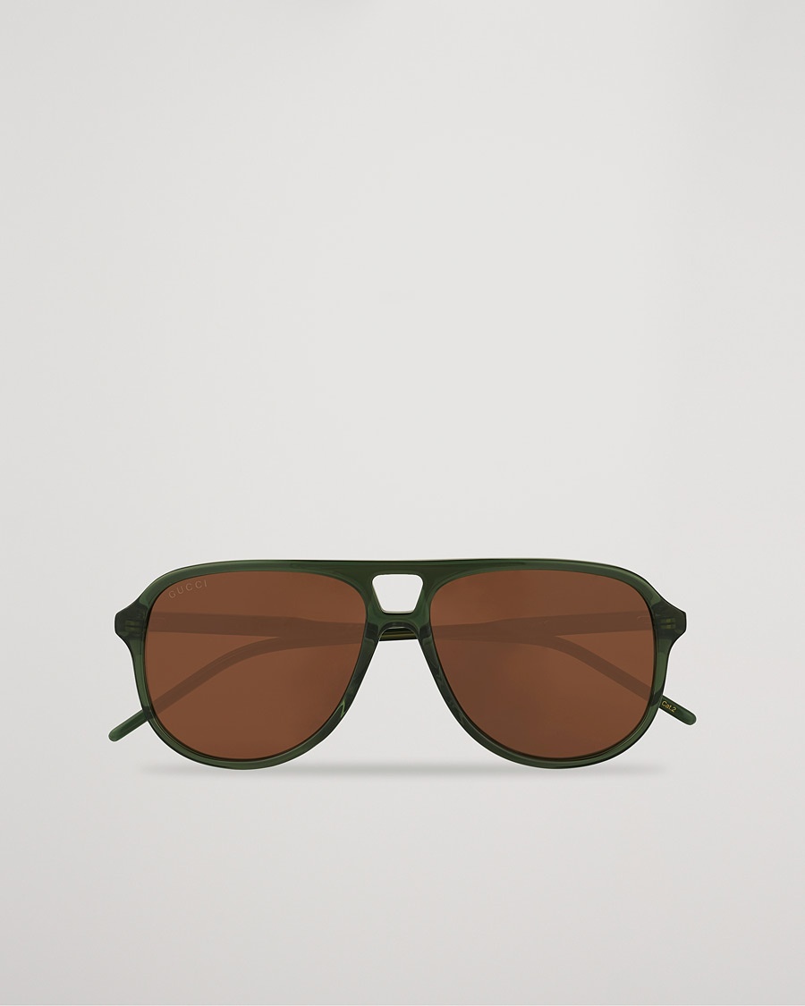 Herre | | Gucci | GG1156S Sunglasses Green/Brown