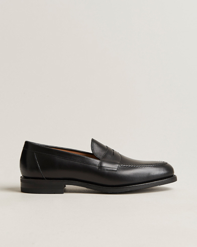 Loake 1880 Grant Shadow Sole Penny Loafer Black Calf