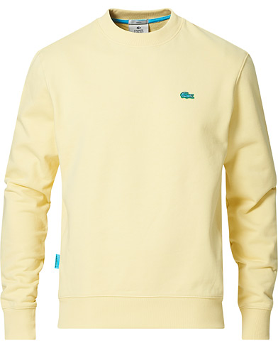 Herre |  | Lacoste | Cotton Fleece Sweatshirt Yellow