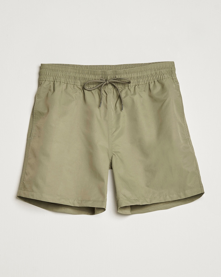 Colorful Standard Classic Organic Swim Shorts Dusty Olive – Grønn