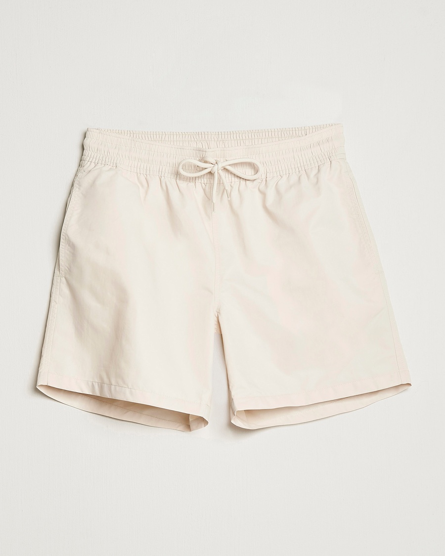 Herre | Badeshorts | Colorful Standard | Classic Organic Swim Shorts Ivory White