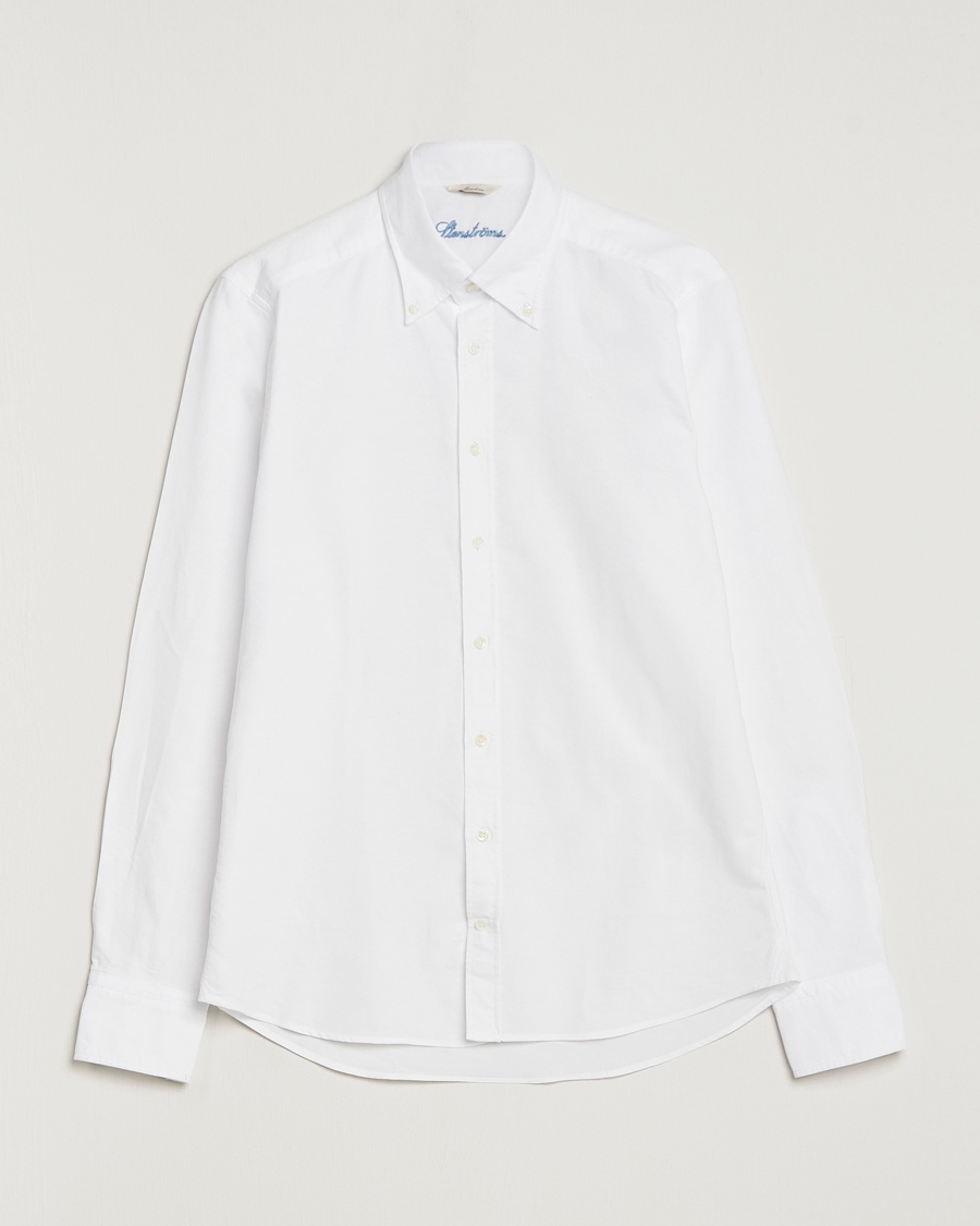 Stenströms Slimline Oxford Shirt White – Hvit