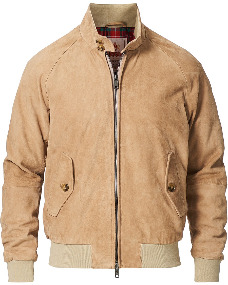Baracuta G9 Suede Jacket Sand Stone Baracuta G9 Suede Jacket Sand Stone
