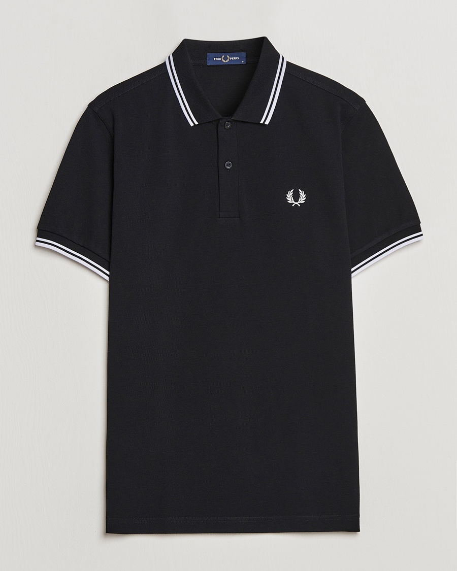 Fred Perry Twin Tipped Polo Shirt Black – Svart