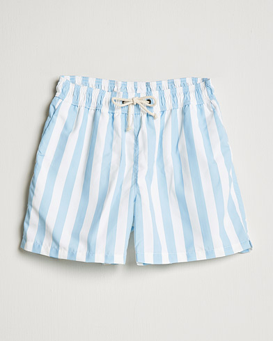 Herre | Badeshorts | Ripa Ripa | Paraggi Striped Swimshorts Light Blue/White