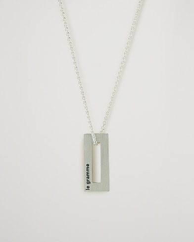 Herre | Contemporary Creators | LE GRAMME | Rectangular Necklace Le 1.5 Sterling Silver