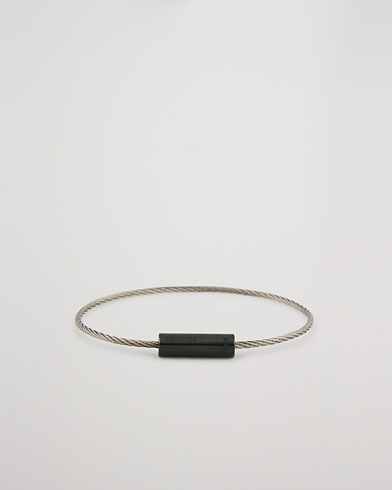 Herre | Contemporary Creators | LE GRAMME | Cable Bracelet Brushed Black Ceramic 5g