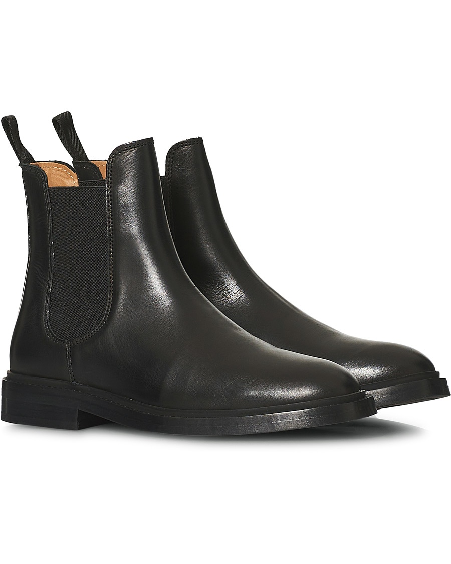 Herre | | A Day's March | Leather Chelsea Boot Black