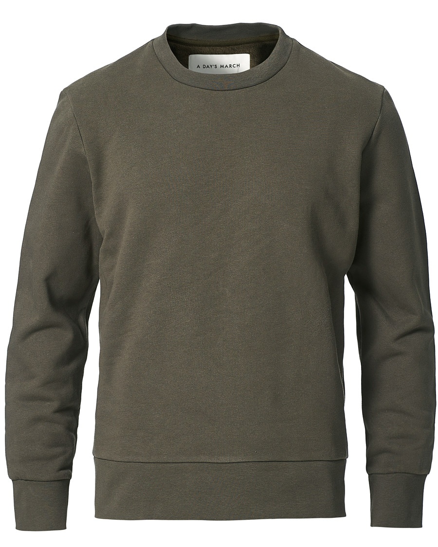 Herre | | A Day's March | Shaw Sturdy Fleece Sweatshirt Olive