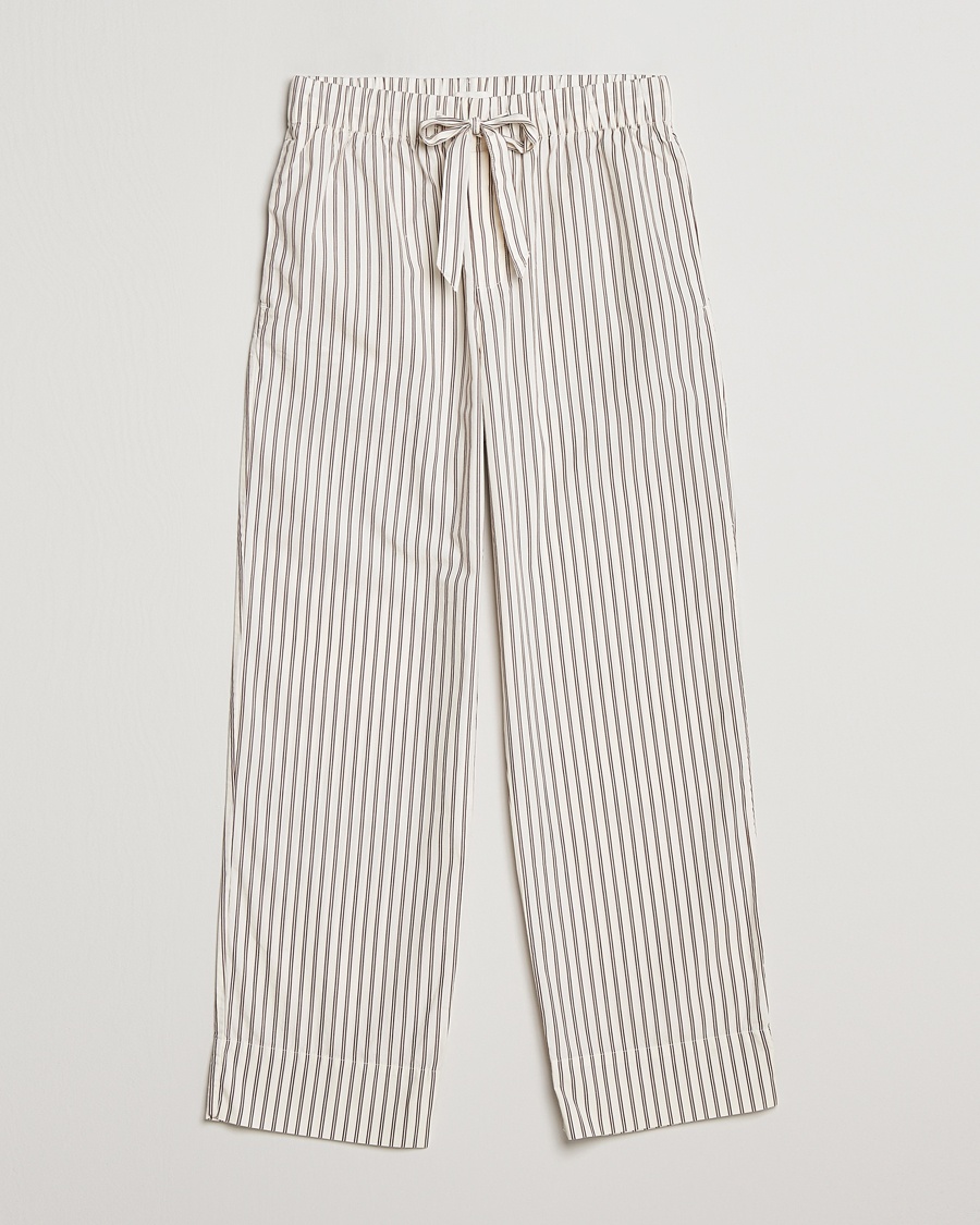Tekla Poplin Pyjama Pants Hopper Stripes – Beige