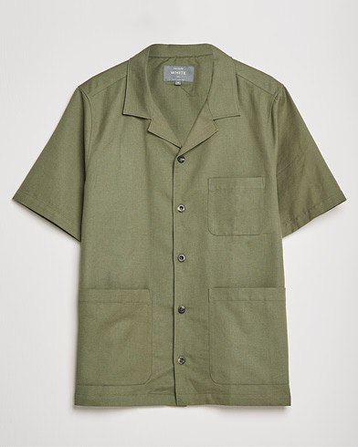 Herre | Kortermede skjorter | Private White V.C. | 3 Pocket Cruiser Shirt Olive