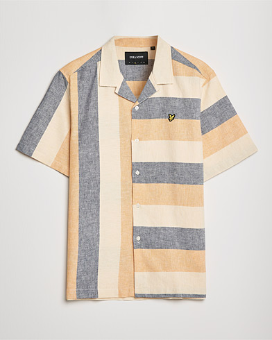 Herre | Kortermede skjorter | Lyle & Scott | Artisinal Resort Short Sleeve Shirt Gold Haze
