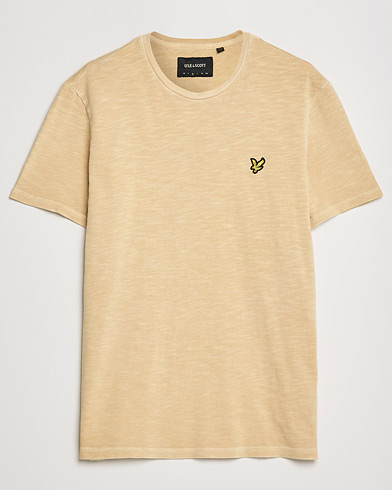 Herre | T-Shirts | Lyle & Scott | Cotton Slub T-shirt Gold Haze