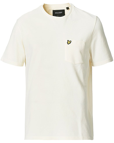 Herre | T-Shirts | Lyle & Scott | Sandwash Pique T-shirt Off White