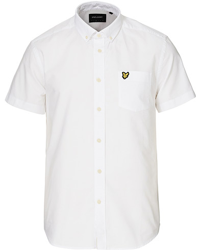 Herre | Kortermede skjorter | Lyle & Scott | Slub Short Sleeve Cotton Shirt White