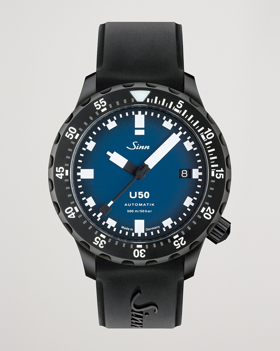 Sinn U50 S BS Hard Coating Diving Watch 41mm Silicone Sinn U50 S BS Hard Coating Diving Watch 41mm Silicone