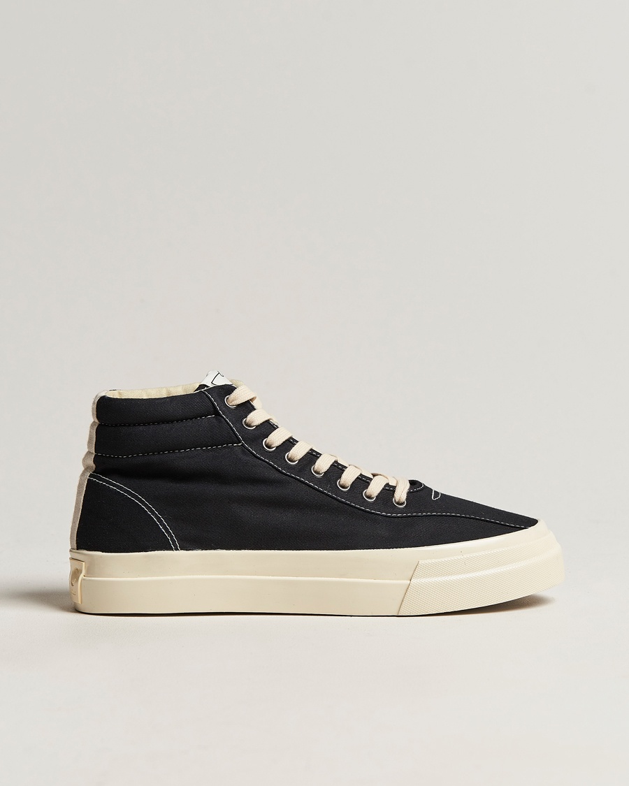 Herre | | Stepney Workers Club | Varden High Top Canvas Sneaker Black