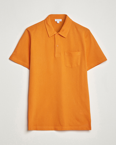 Herre | Salg klær | Sunspel | Riviera Polo Shirt Flame Orange