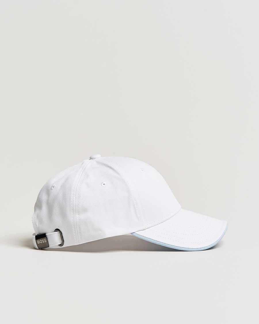 Herre | | BOSS Athleisure | Curved Logo Cap Natural