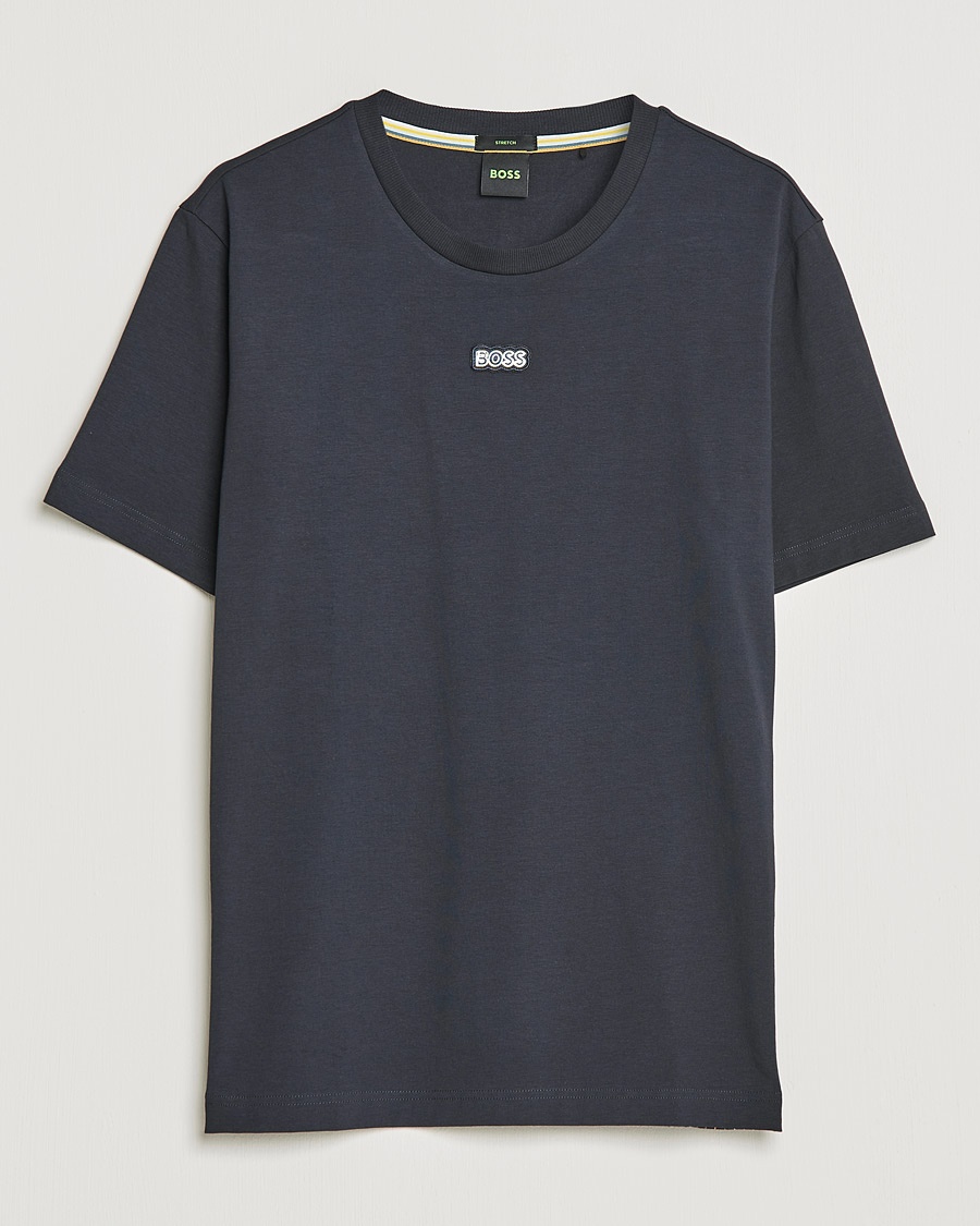 Herre | | BOSS Athleisure | Logo Crew Neck Tee Dark Blue