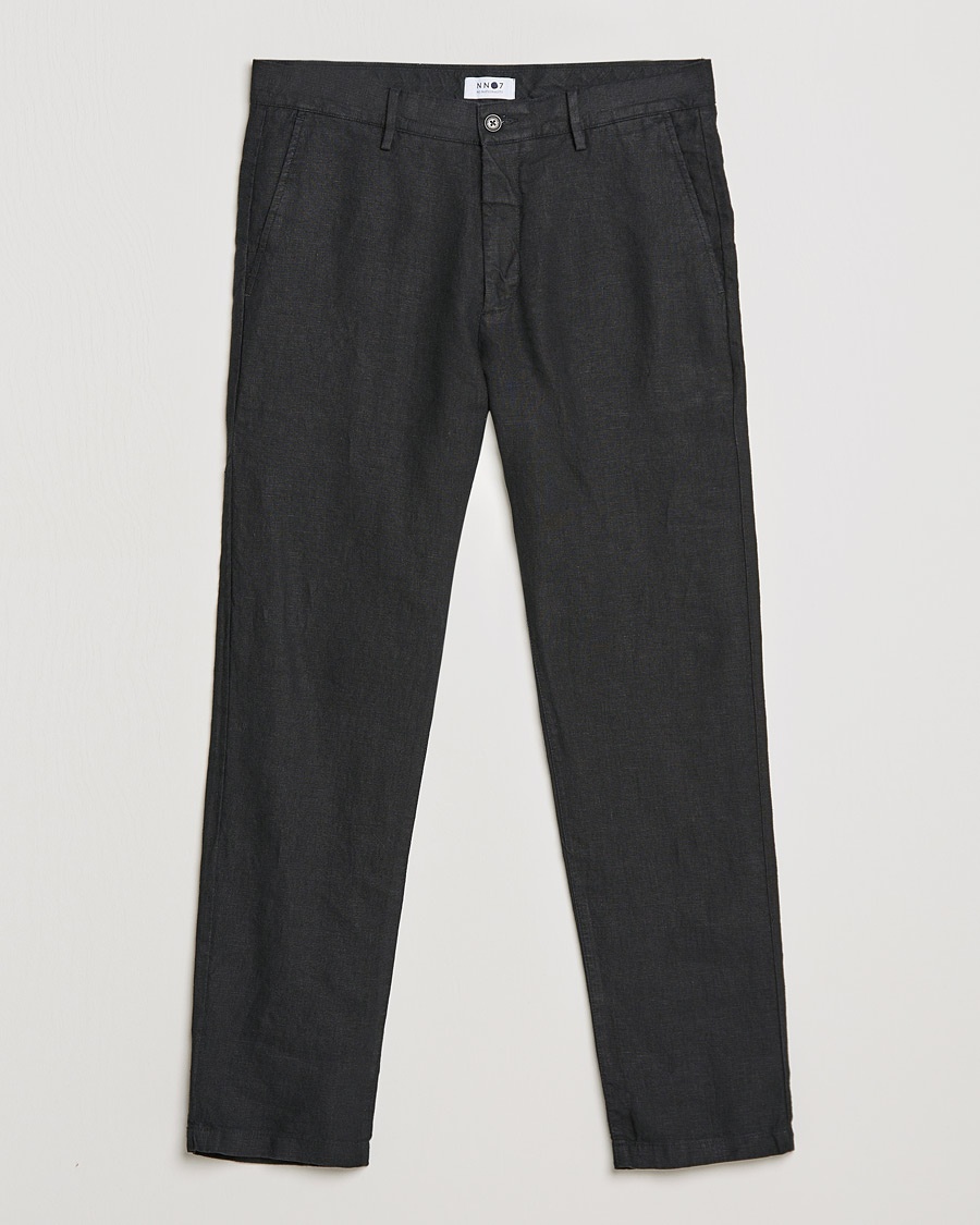 NN07 Karl Linen Trousers Black NN07 Karl Linen Trousers Black