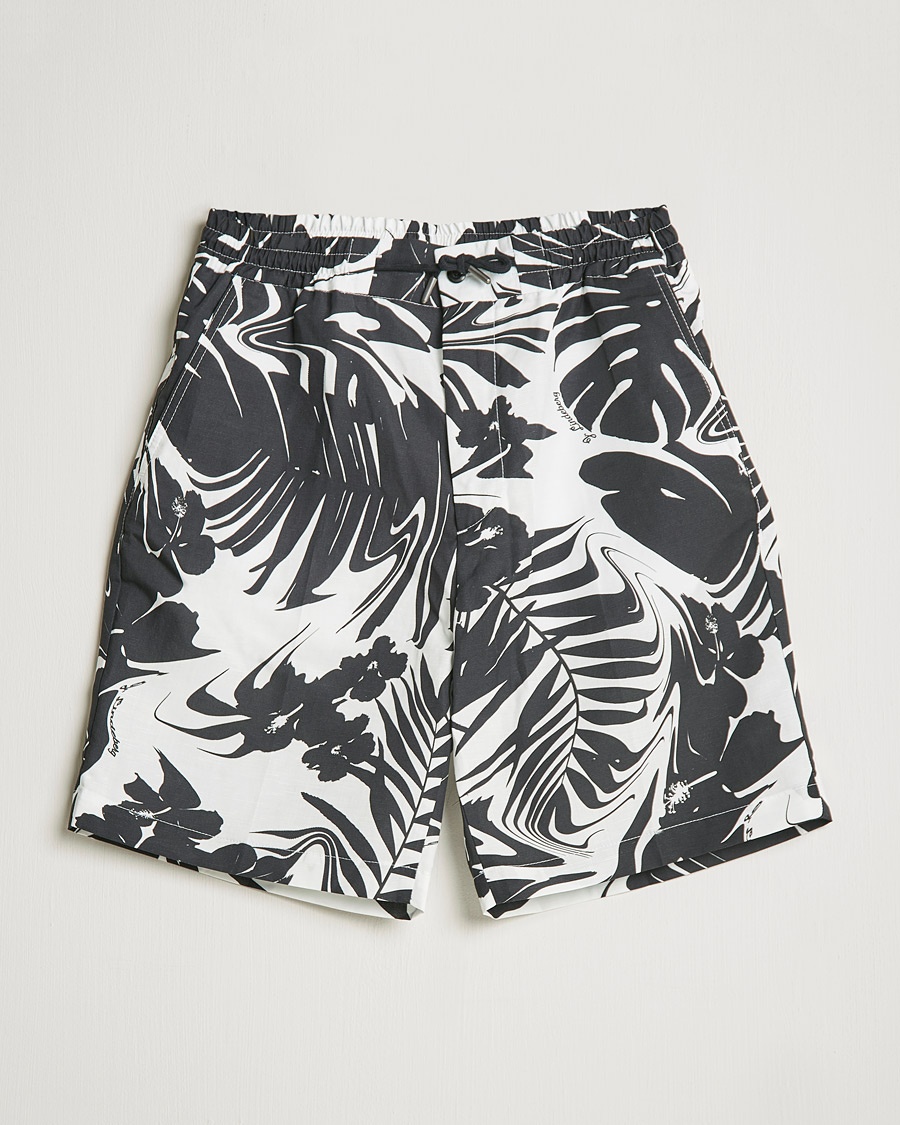 Herre | | J.Lindeberg | Earl Hibiscus Print Shorts Black/White