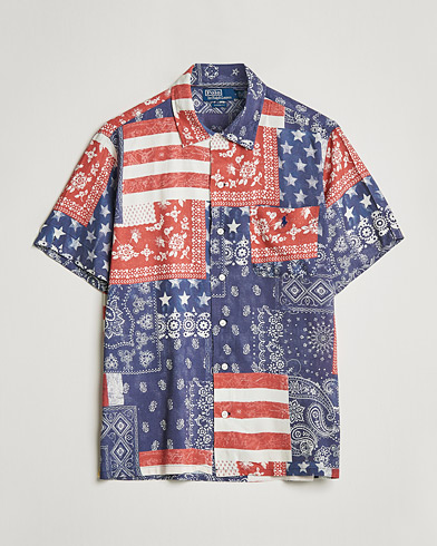 Herre |  | Polo Ralph Lauren | Printed Short Sleeve Resort Collar Shirt Multi