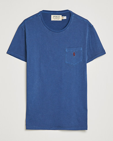 Herre | Kortermede t-shirts | Polo Ralph Lauren | Washed Crew Neck Pocket Tee Light Navy
