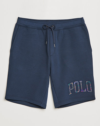 Herre | Joggebukseshorts | Polo Ralph Lauren | Double Knit Paisley Retro Logo Shorts Aviator Navy