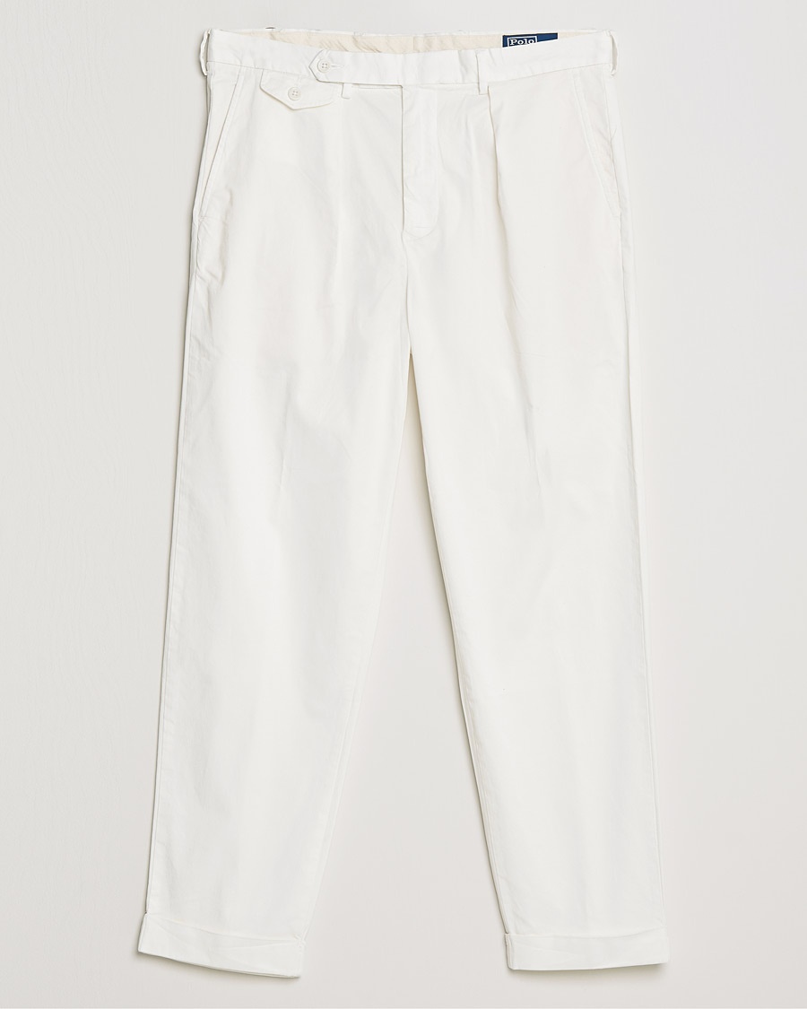 Herre | | Polo Ralph Lauren | Featherweight Twill Trousers Deckwash White