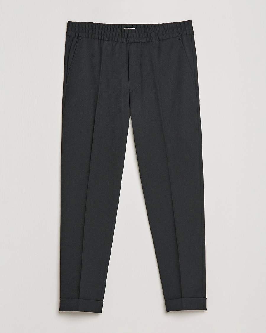 Herre | Wardrobe Basics | Filippa K | Terry Cropped Trousers Black