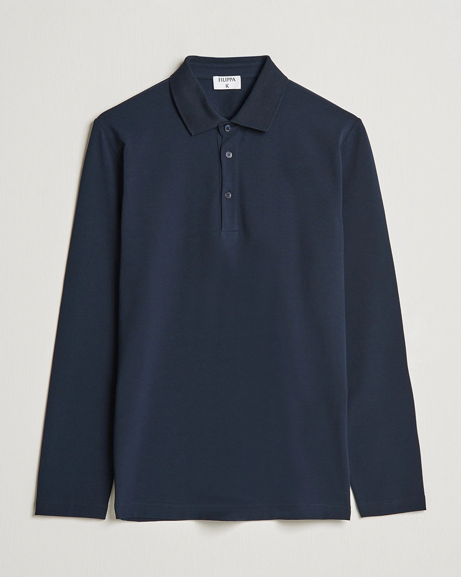 Filippa K Luke Lycra Poloshirt Navy – Blå