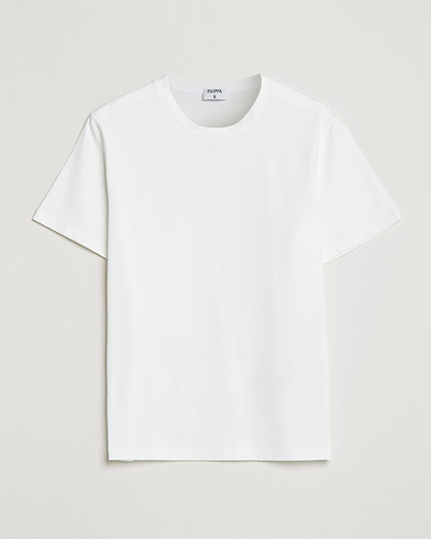 Herre | Hvite t-shirts | Filippa K | Soft Lycra Tee White