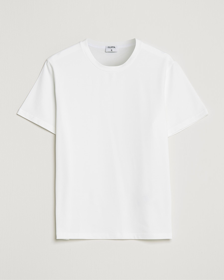 Herre | Hvite t-shirts | Filippa K | Stretch Cotton Tee White