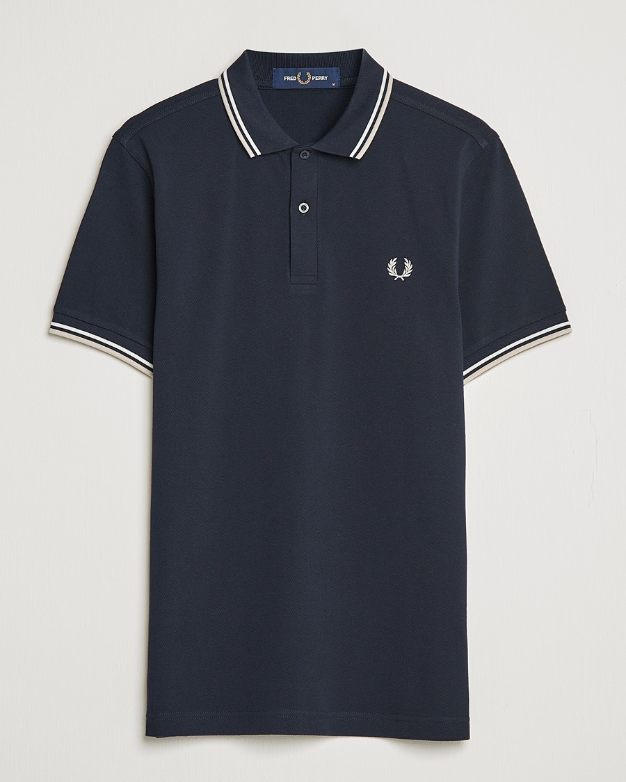 Herre | | Fred Perry | Twin Tip Polo Navy