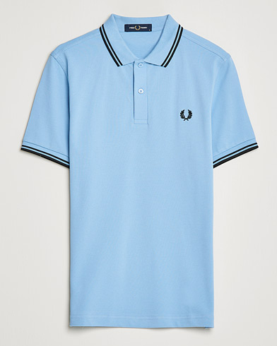 Herre |  | Fred Perry | Twin Tip Polo Sky Blue Black