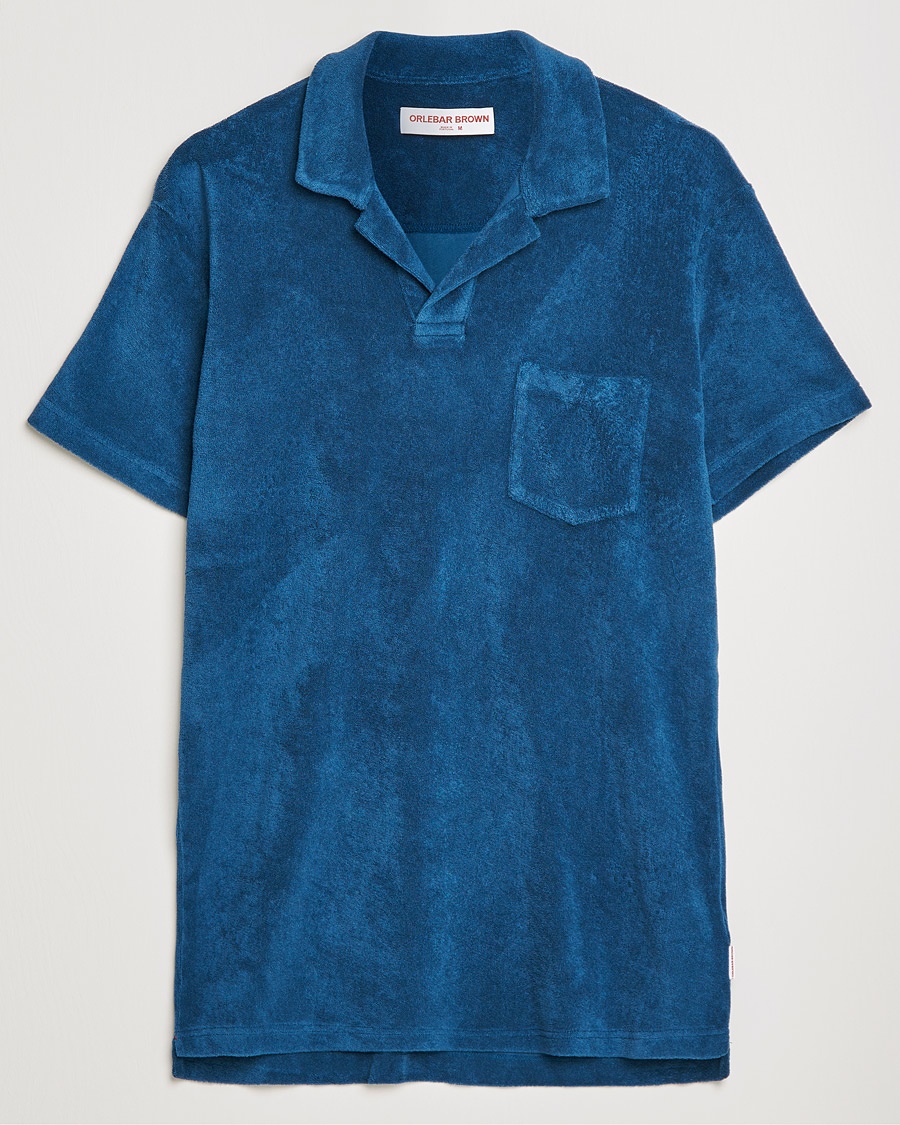 Herre | | Orlebar Brown | Terry Polo Oceanic Blue