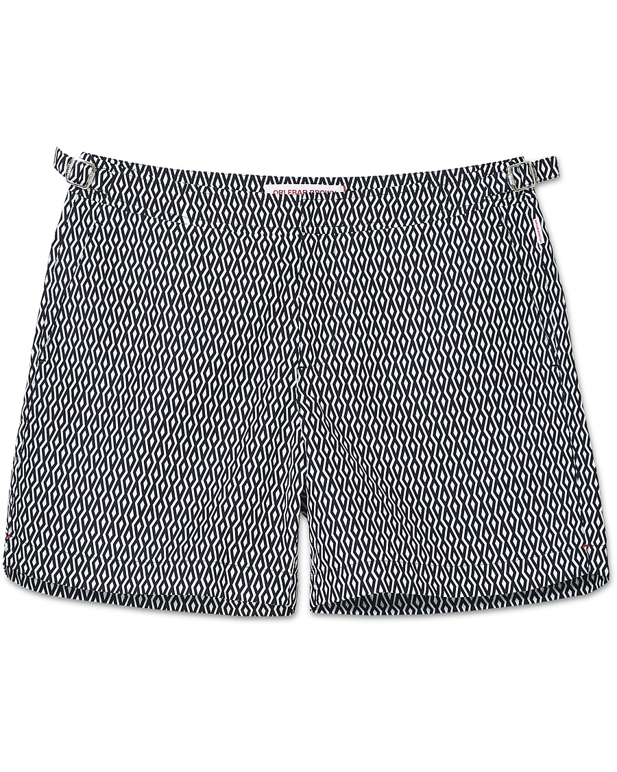 Herre | | Orlebar Brown | Bulldog Alado Printed Swimshorts Night Iris/White