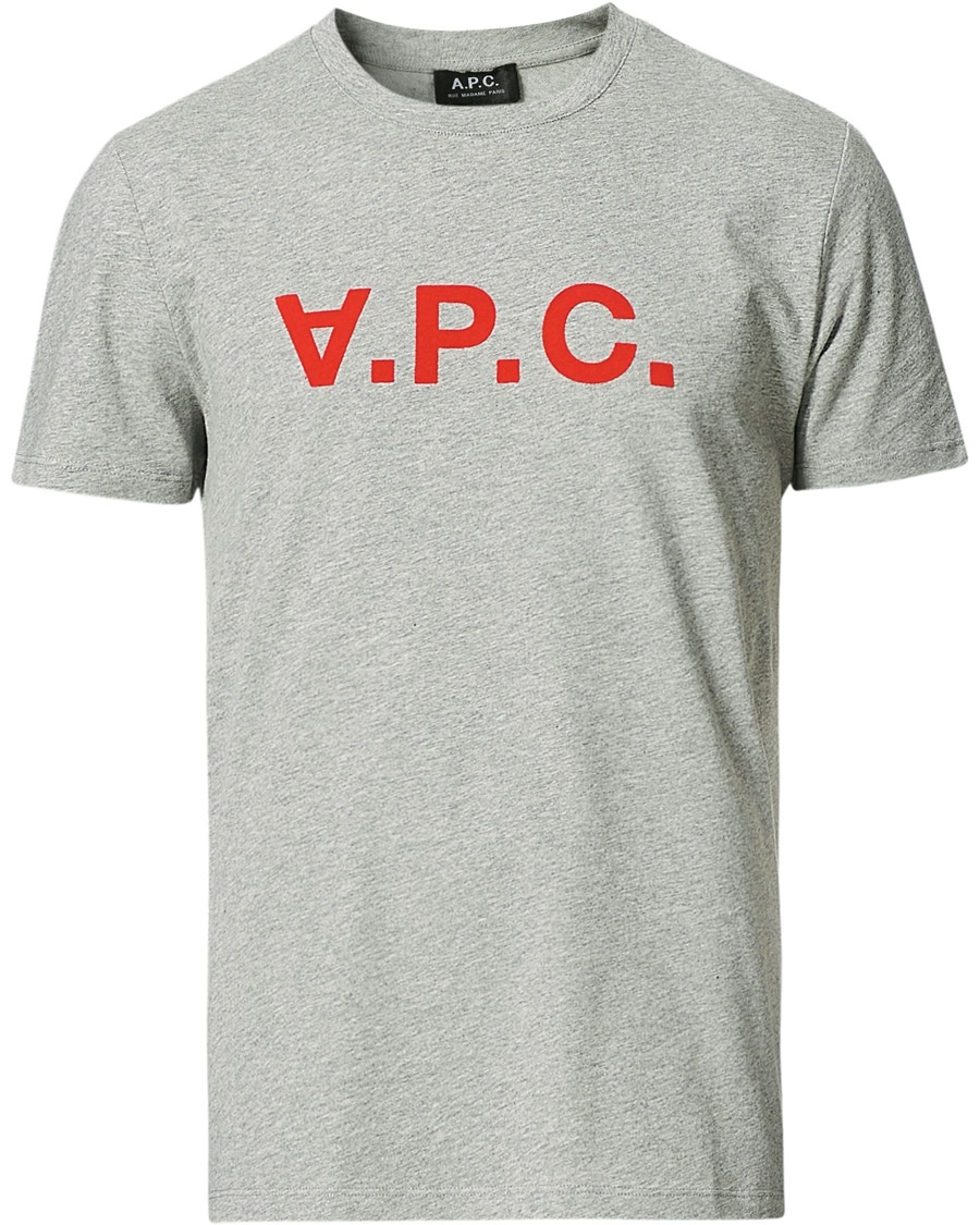 Herre | | A.P.C. | VPC Neon Short Sleeve T-Shirt Heather Grey