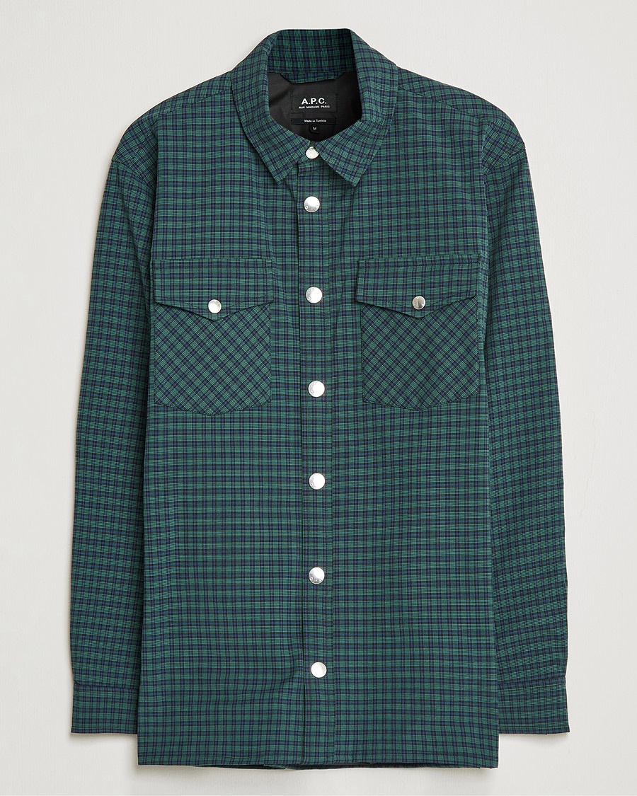 Herre | | A.P.C. | Samy Padded Overshirt Black Check
