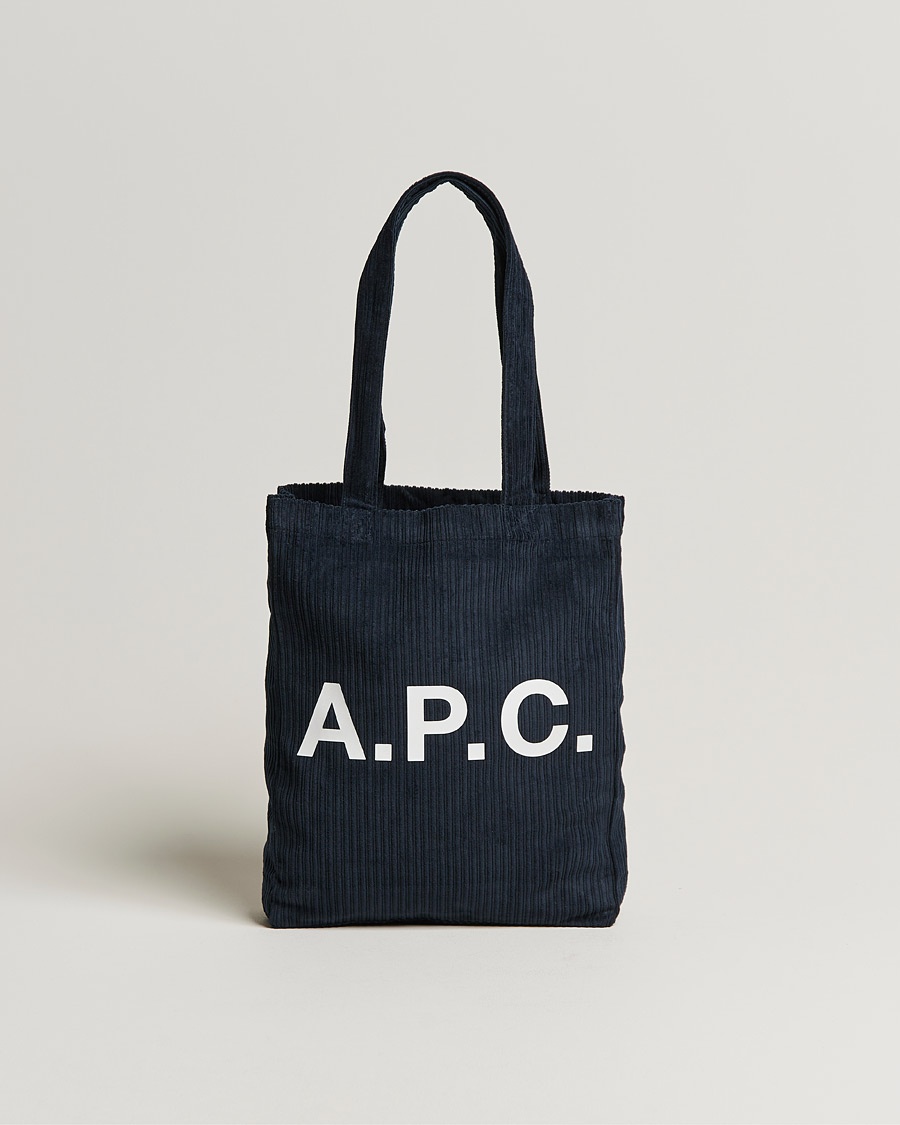 Herre | | A.P.C. | Lou Corduroy Tote Bag Navy