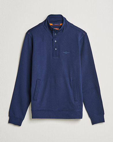 Herre | Sweatshirts | Aeronautica Militare | Felpa High Neck Sweatshirt Blu Navy