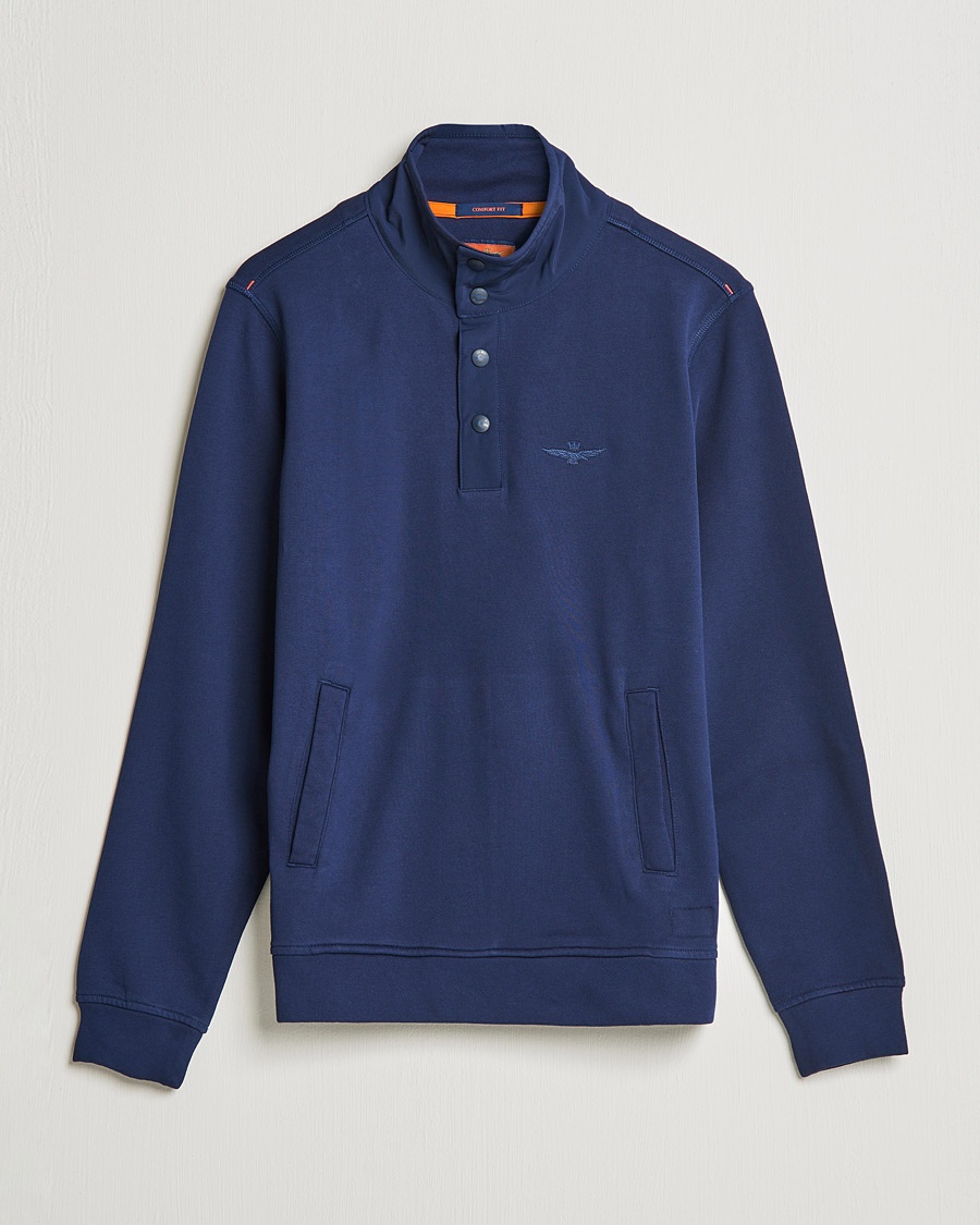 Herre | | Aeronautica Militare | Felpa High Neck Sweatshirt Blu Navy